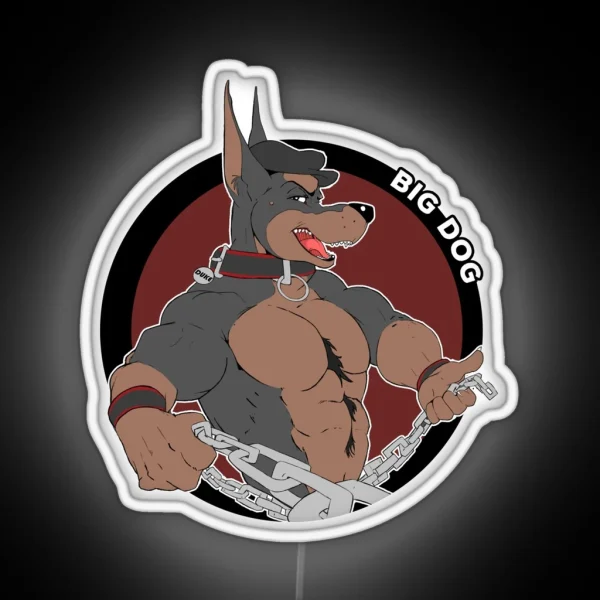 Duke The Big Dog RGB Neon Sign
