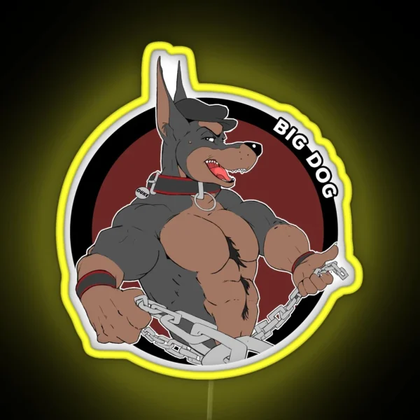 Duke The Big Dog RGB Neon Sign