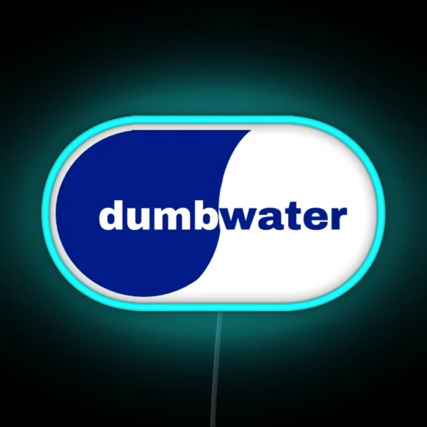 Dumb Water Smart Water Logo RGB Neon Sign