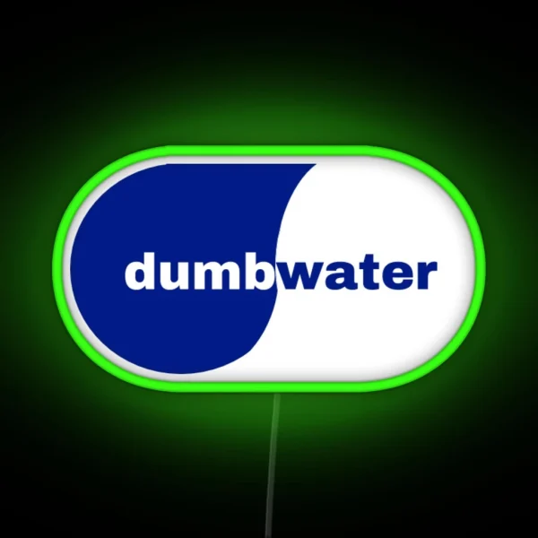 Dumb Water Smart Water Logo RGB Neon Sign