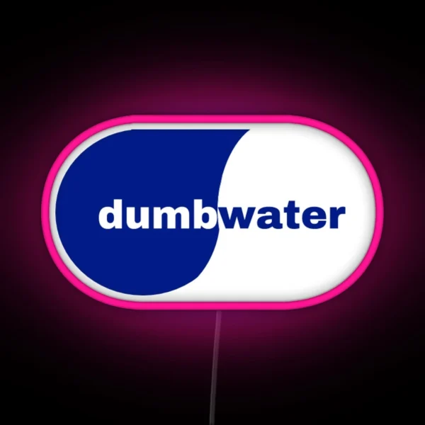 Dumb Water Smart Water Logo RGB Neon Sign