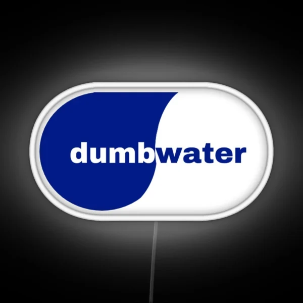 Dumb Water Smart Water Logo RGB Neon Sign