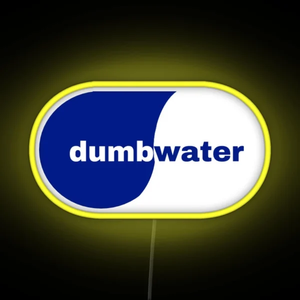 Dumb Water Smart Water Logo RGB Neon Sign