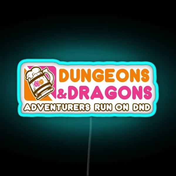 Dungeons N Donuts RGB Neon Sign