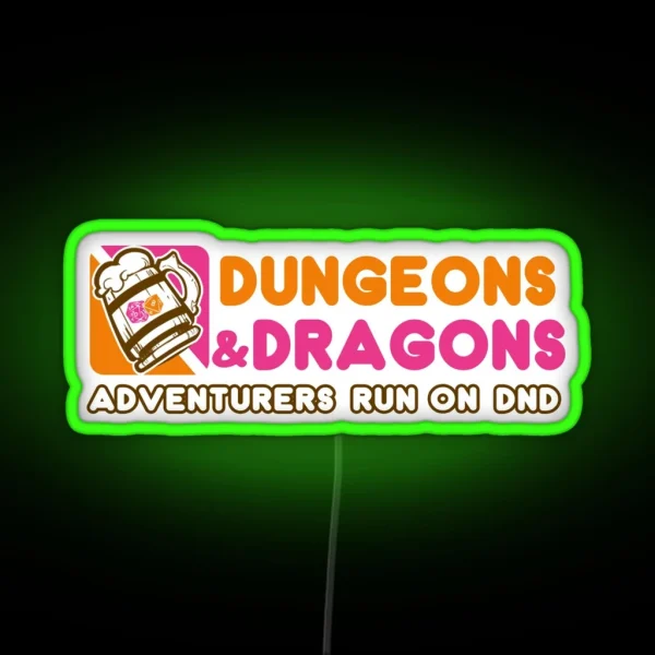 Dungeons N Donuts RGB Neon Sign