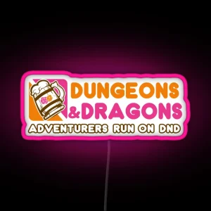 Dungeons N Donuts RGB Neon Sign