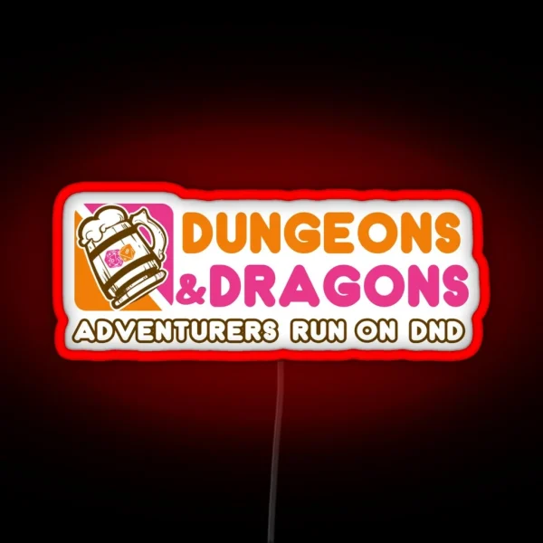 Dungeons N Donuts RGB Neon Sign