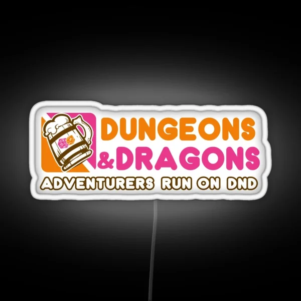 Dungeons N Donuts RGB Neon Sign
