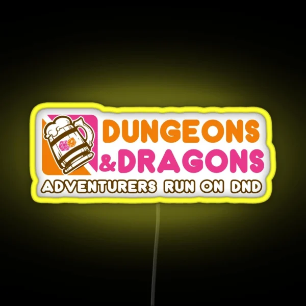 Dungeons N Donuts RGB Neon Sign