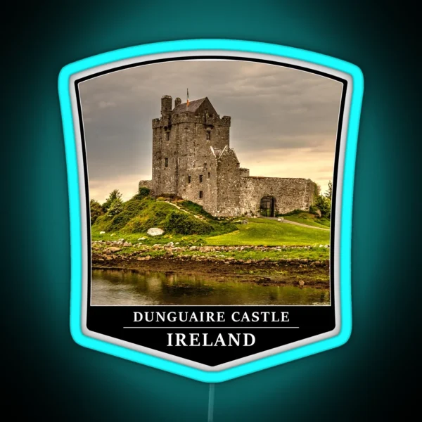 Dunguaire Castle Galway Bay County Galway Ireland RGB Neon Sign