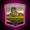 RGB Neon Sign Artfully Imitates Dunguaire Castle's Coastal Irish Ambiance