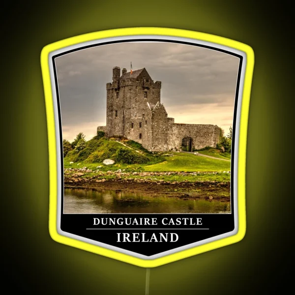 Dunguaire Castle Galway Bay County Galway Ireland RGB Neon Sign