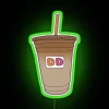 Vibrant Dunkin' Donuts themed neon bar sign for homes
