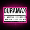 Vibrant Duramax RGB LED Neon Sign Display for Chevy Trucks Owners