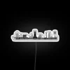 Durable, water-resistant Durham city skyline LED neon light decorative sign