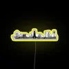 Customizable RGB LED display replicating iconic Durham city skyline illumination
