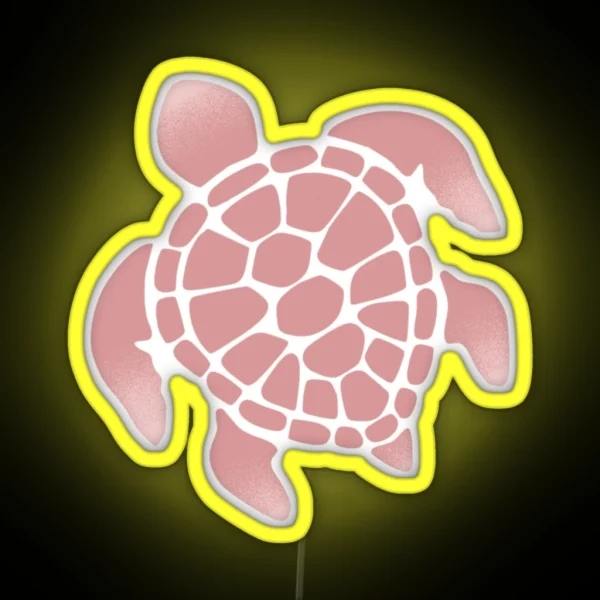 Dusty Pink Turtle RGB Neon Sign