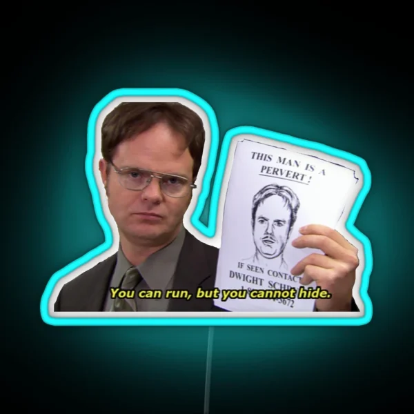 Dwight Pervert RGB Neon Sign