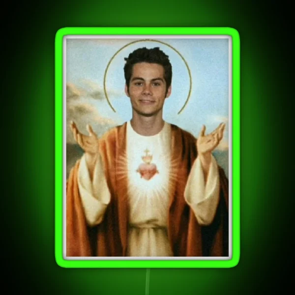 Dylan O Brien Jesus RGB Neon Sign