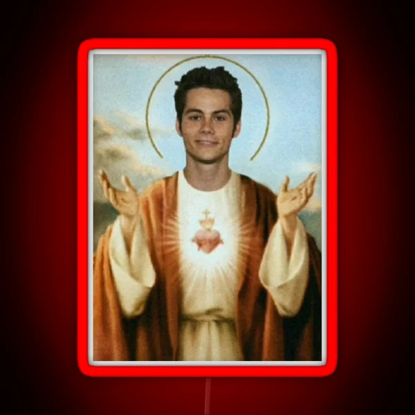 Dylan O Brien Jesus RGB Neon Sign