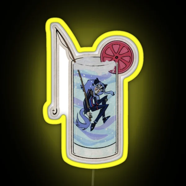 Dylas Rf4 Bubble Drink BIG RGB Neon Sign