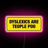 Neon RGB LED Sign: Dyslexic-Friendly Alternative to Traditional Bumper led