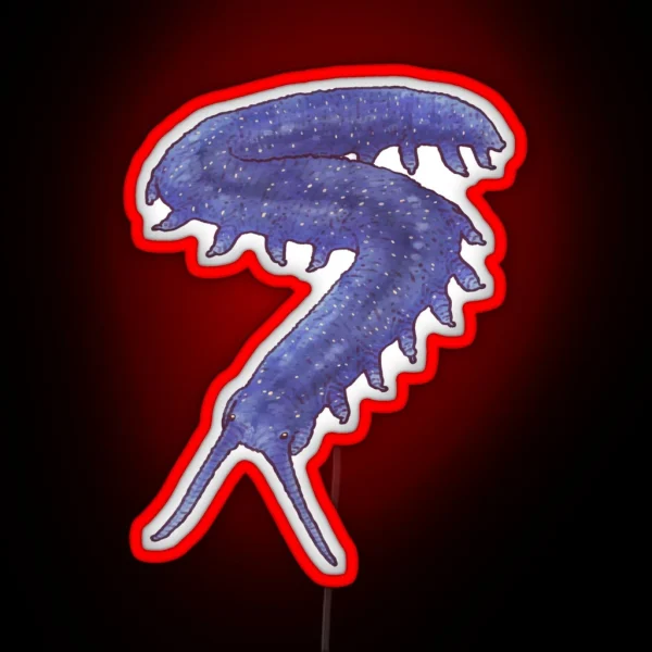 E Rowelli Velvet Worm Mushitober Mushi RGB Neon Sign