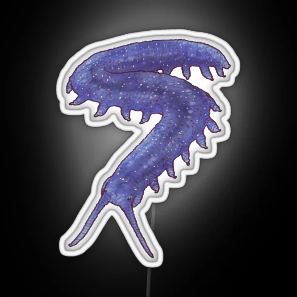 E Rowelli Velvet Worm Mushitober Mushi RGB Neon Sign