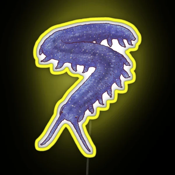E Rowelli Velvet Worm Mushitober Mushi RGB Neon Sign