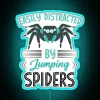 Vibrant Neon Sign for Jumping Spider Enthusiasts and Arachnophiles Alike