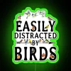 Easily Distracted Neon Sign with Bright RGB Colored Letters