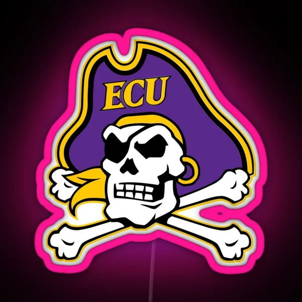 East Carolina Pirates RGB Neon Sign