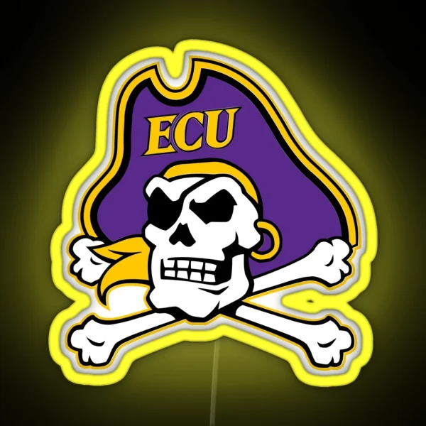 East Carolina Pirates RGB Neon Sign