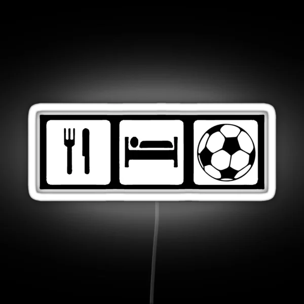 Eat Sleep Soccer RGB Neon Sign