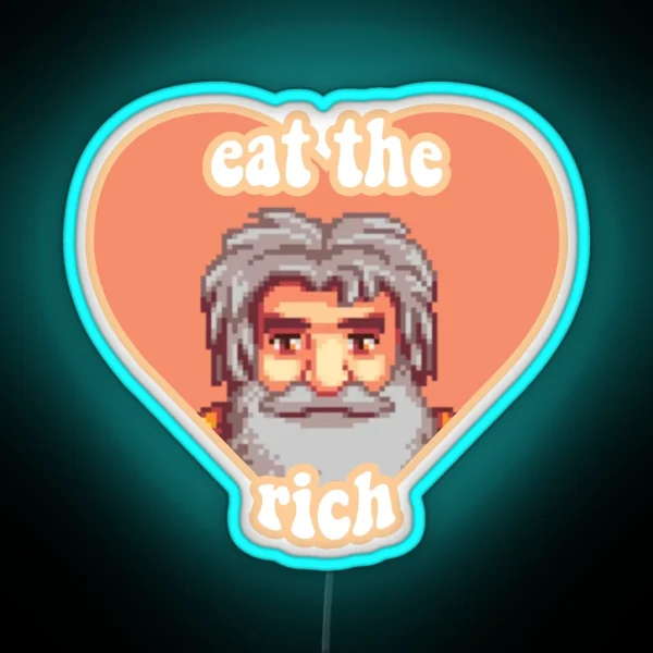 Eat The Rich Linus RGB Neon Sign