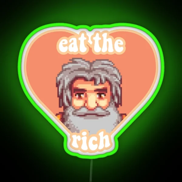 Eat The Rich Linus RGB Neon Sign