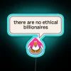 Provocative Neon Sign with Eat The Rich Penguin Design Inspiration