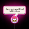 Radical RGB Neon Sign with Eat the Rich Penguin Quote