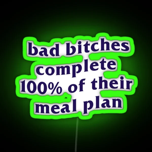 Eating Disorder Recovery Meal Plan RGB Neon Sign