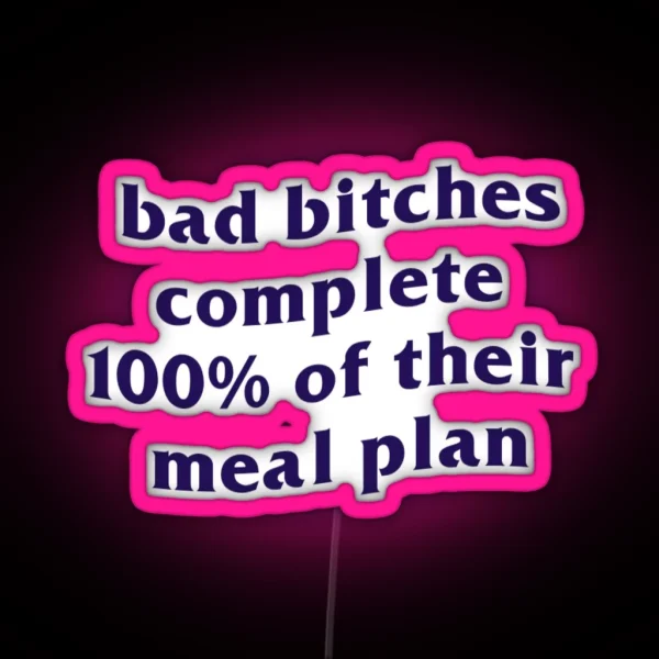 Eating Disorder Recovery Meal Plan RGB Neon Sign