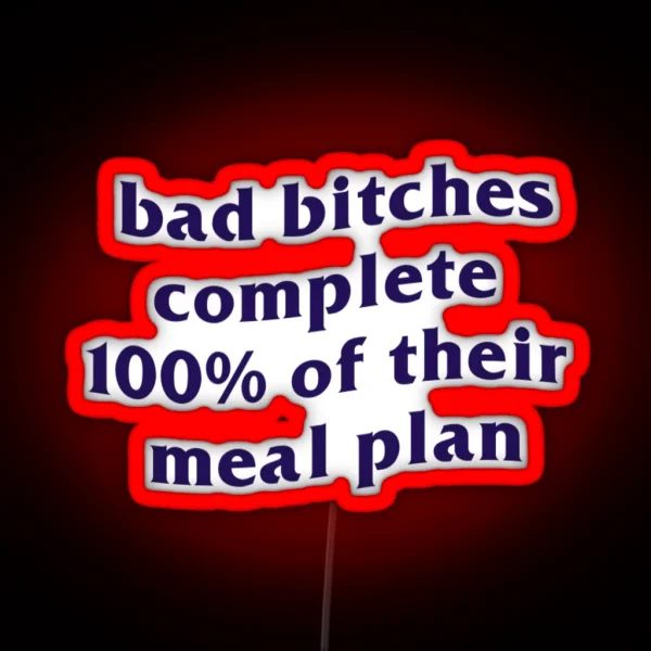 Eating Disorder Recovery Meal Plan RGB Neon Sign