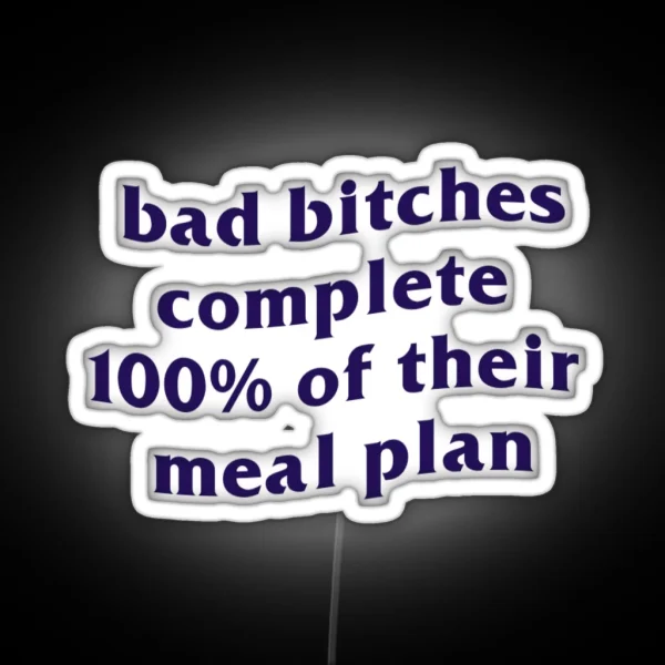 Eating Disorder Recovery Meal Plan RGB Neon Sign