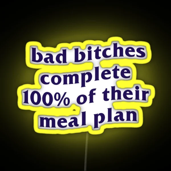 Eating Disorder Recovery Meal Plan RGB Neon Sign