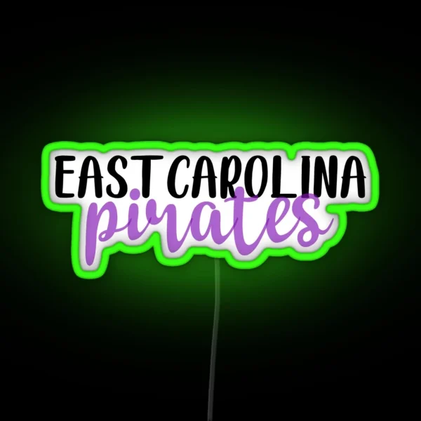 ECU Pirates RGB Neon Sign