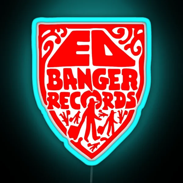 Ed Banger Records Old Logo RGB Neon Sign