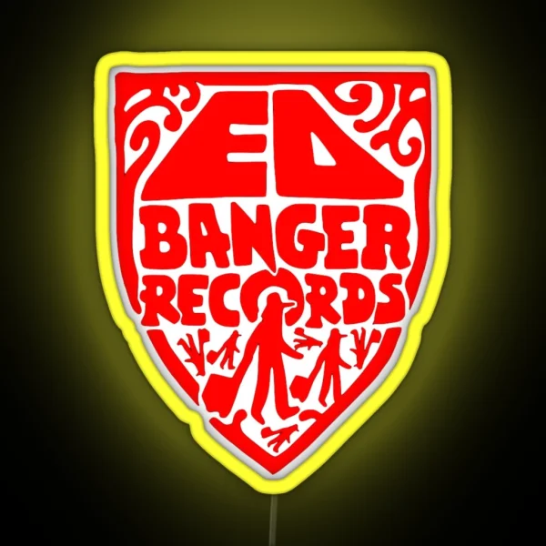 Ed Banger Records Old Logo RGB Neon Sign