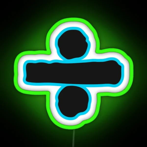 Ed Sheeran Divide RGB Neon Sign