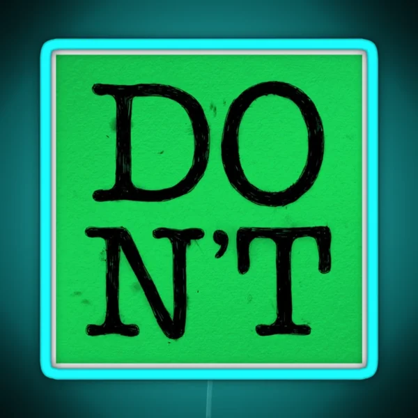 Ed Sheeran Dont RGB Neon Sign