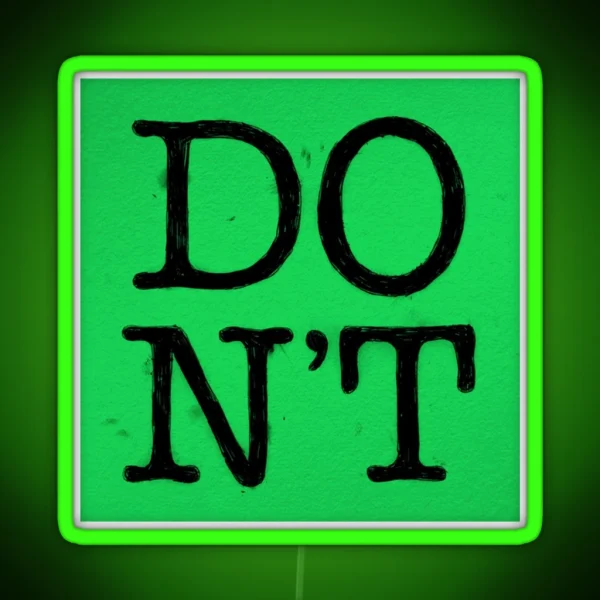 Ed Sheeran Dont RGB Neon Sign