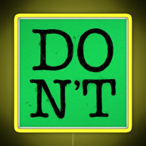 Ed Sheeran Dont RGB Neon Sign